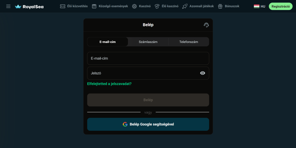 Royalsea login hu